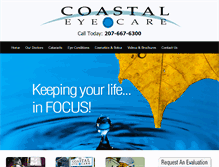 Tablet Screenshot of coastaleyecare.net